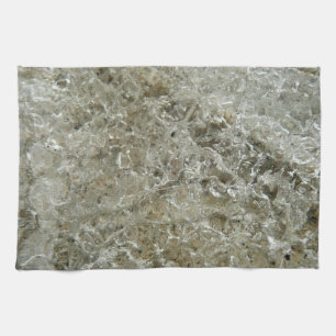 Glaciale IJs Abstracte Natuur Textuur Theedoek
