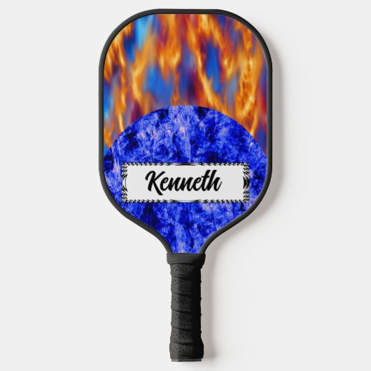 Glaciem en Ignis door Kenneth Yoncich Pickleball Paddle (Voorkant)