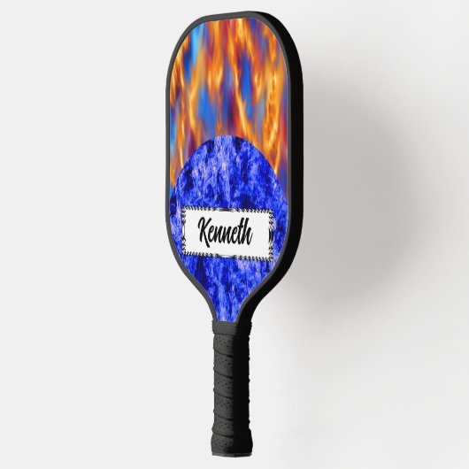 Glaciem en Ignis door Kenneth Yoncich Pickleball Paddle (Links)