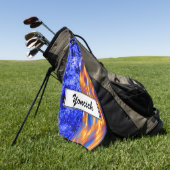 Glaciem et Ignis van Kenneth Yoncich Golfhanddoek (Groen)