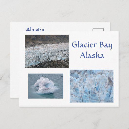 Glacier Bay Alaska Briefkaart (Voorkant / Achterkant)