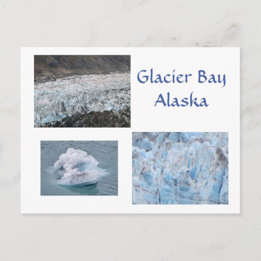 Glacier Bay Alaska Briefkaart (Voorkant)