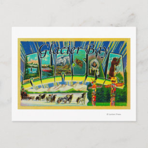 Glacier Bay, Alaska - Grote letterscènes Briefkaart