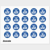 Glacier Bay Alaska Ronde Sticker (Vel)