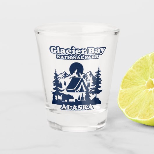 Glacier Bay Alaska Shot Glas (Voorkant)
