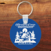 Glacier Bay Alaska Sleutelhanger (Achterkant)