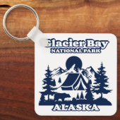Glacier Bay Alaska Sleutelhanger (Voorkant)