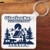 Glacier Bay Alaska Sleutelhanger (Achterkant)