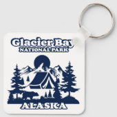 Glacier Bay Alaska Sleutelhanger (Achterkant)