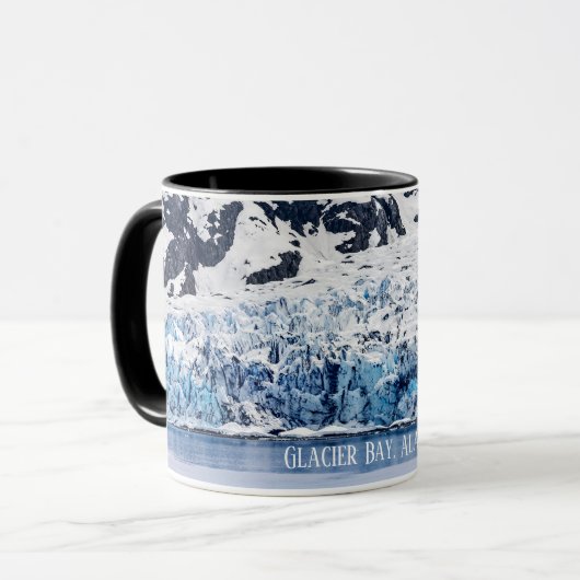 Glacier Bay, Alaska varend, Lamplugh-gletsjer, Mok (Voorkant links)