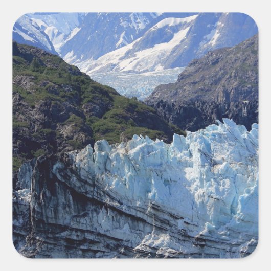 Glacier Bay, Alaska Vierkante Sticker (Voorkant)