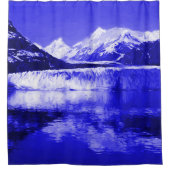 Glacier Bay Blue Douchegordijn (Voorkant)