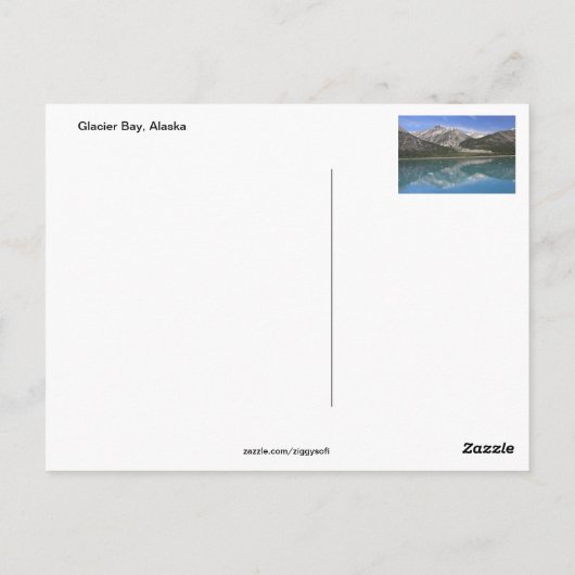 Glacier Bay Briefkaart (Achterkant)