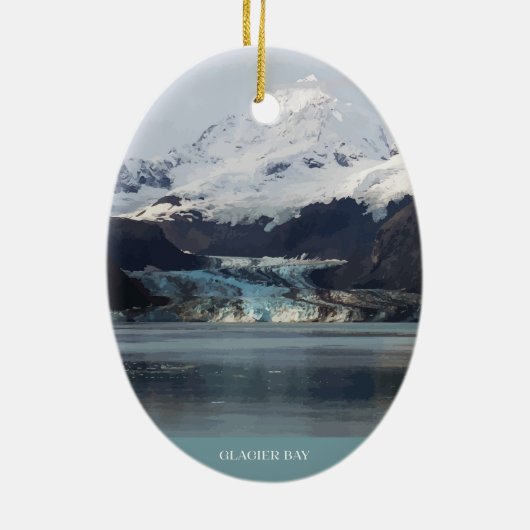 Glacier Bay Christmas Tree Ornament (Achterkant)