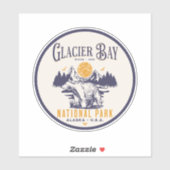 Glacier Bay Classic Wilderness Landscape Sticker (Vel)