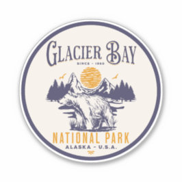 Glacier Bay Classic Wilderness Landscape Sticker