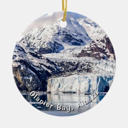 Glacier Bay, cruisen Alaska, Keramisch Ornament (Voorkant)