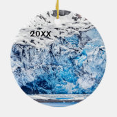 Glacier Bay, cruisen Alaska, Keramisch Ornament (Achterkant)