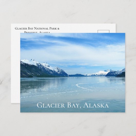 Glacier Bay Nationaal Park en reservaat, Alaska Briefkaart (Voorkant / Achterkant)