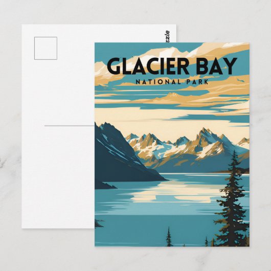Glacier Bay Nationaal Park Reizen Briefkaart (Voorkant / Achterkant)