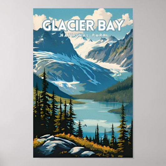 Glacier Bay Nationaal Park Reizen PS Poster (Voorkant)
