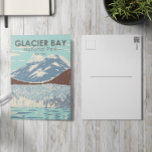 Glacier Bay National Park Alaska  Briefkaart<br><div class="desc">Vectorillustraties van Glacier Bay Park in een raamstijl. Het park is een vaderland,  een levend laboratorium,  een nationaal park,  een aangewezen wildernis,  een biosfeerreservaat en een werelderfgoedgebied.</div>