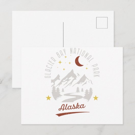 Glacier Bay National Park Alaska Briefkaart (Voorkant / Achterkant)