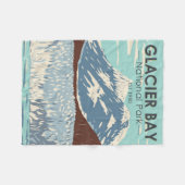 Glacier Bay National Park Alaska  Fleece Deken (Voorkant (Horizontaal))