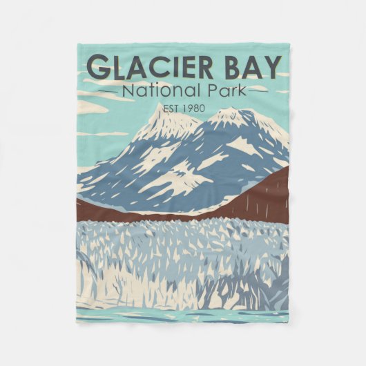 Glacier Bay National Park Alaska  Fleece Deken (Voorkant)