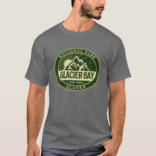 Glacier Bay National Park Alaska Hike T-shirt (Voorkant)