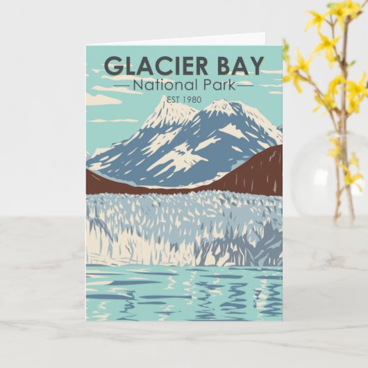 Glacier Bay National Park Alaska  Kaart (Gele Bloem)