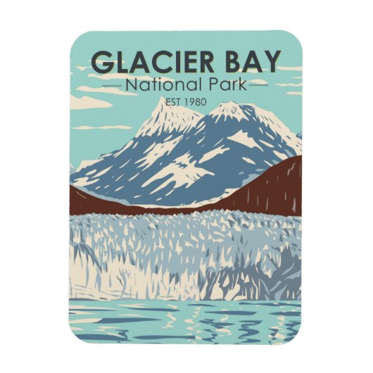 Glacier Bay National Park Alaska  Magneet (Verticaal)