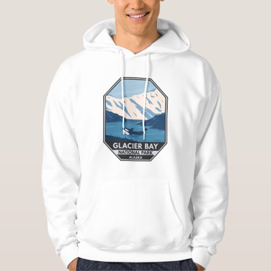 Glacier Bay National Park Alaska Orca Art  Hoodie (Voorkant)