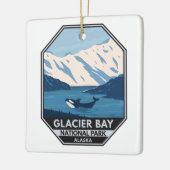 Glacier Bay National Park Alaska Orca Art  Keramisch Ornament (Links)
