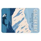 Glacier Bay National Park Alaska Orca Art  Magneet (Horizontaal)