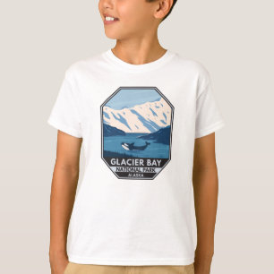 Glacier Bay National Park Alaska Orca Art  T-shirt