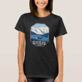 Glacier Bay National Park Alaska Orca Art  T-shirt (Voorkant)