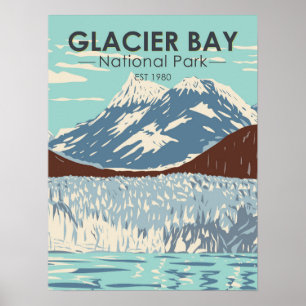 Glacier Bay National Park Alaska  Poster