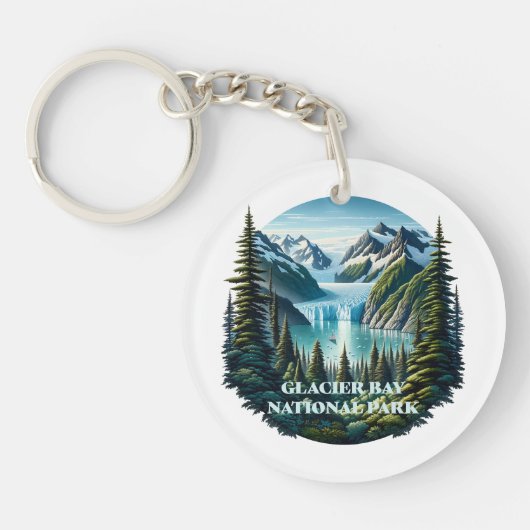 Glacier Bay National Park Alaska Sleutelhanger (Voorkant)