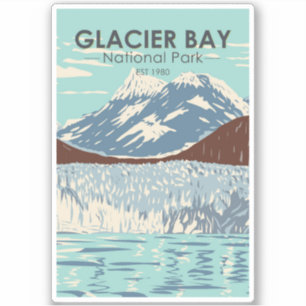 Glacier Bay National Park Alaska  Sticker