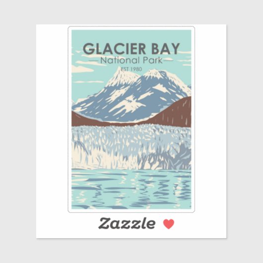 Glacier Bay National Park Alaska  Sticker (Vel)