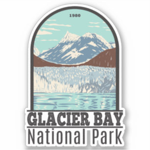 Glacier Bay National Park Alaska  Sticker