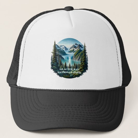 Glacier Bay National Park Alaska Trucker Pet (Voorkant)