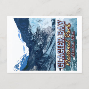 GLACIER BAY NATIONAL PARK - ALASKA VERENIGDE STATE BRIEFKAART