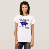 Glacier Bay National Park Alaska vlag dames t-shir T-shirt (Voorkant volledig)