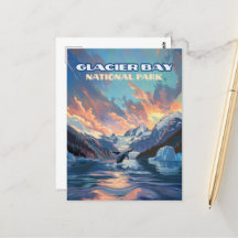 Glacier Bay National Park Alaska Whale Vintage