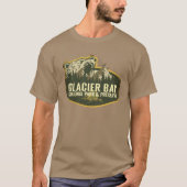 Glacier Bay National Park And Preserve Alaska Retr T-shirt (Voorkant)