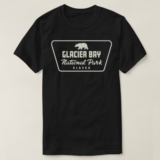 Glacier Bay National Park Beer Badge Tan T-shirt (Design voorkant)