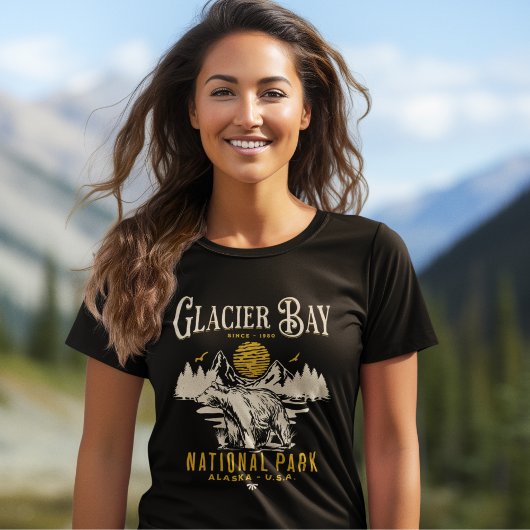 Glacier Bay National Park Cute Forest Landscape T-shirt