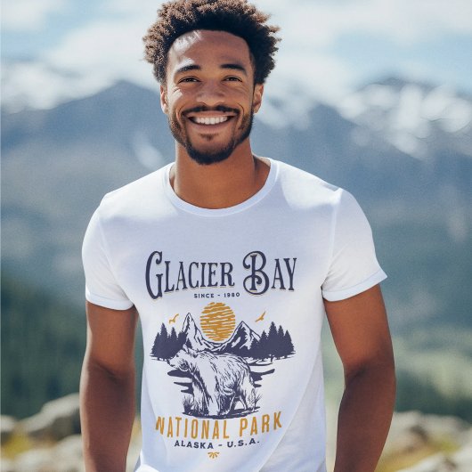 Glacier Bay National Park Cute Forest Landscape T-shirt